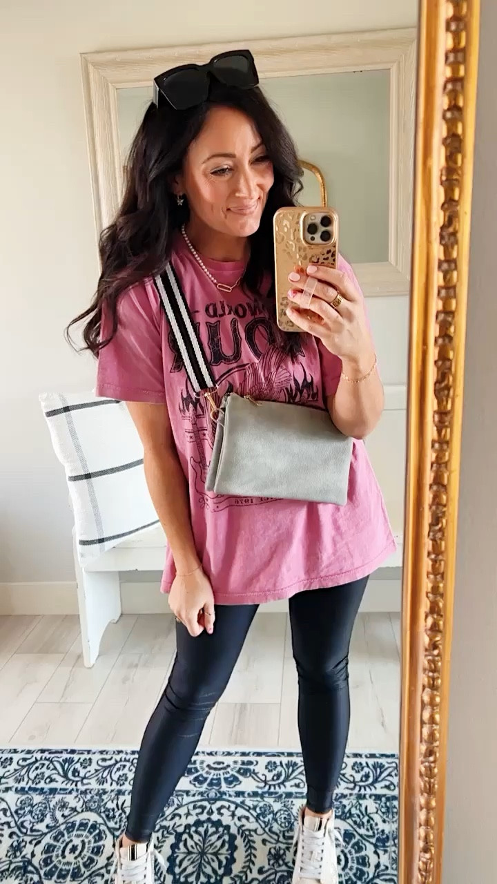 • small tee - boyfriend size fit 
• small leggings - tts 
• sneakers tts 
(code ASH20 for 20% off) 

#LTKshoecrush #LTKunder50 #LTKstyletip