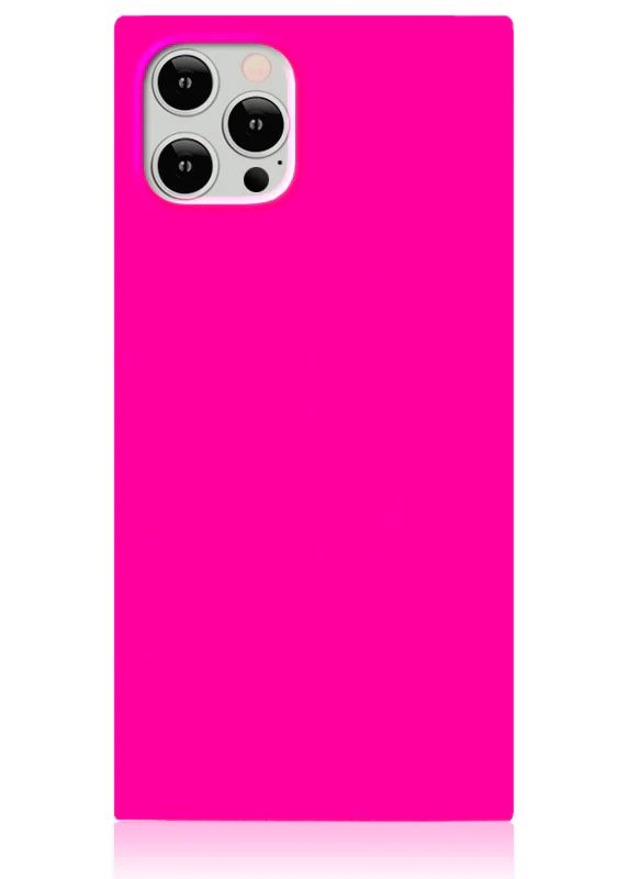 Neon Pink SQUARE iPhone Case | FLAUNT