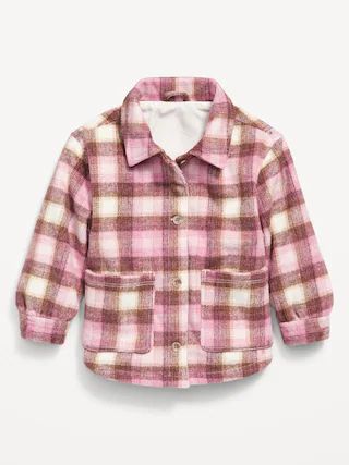 Plaid Flannel Shacket for Toddler Girls | Old Navy (US)