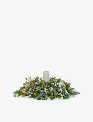 The Green and Silver real-foliage table decoration | Selfridges