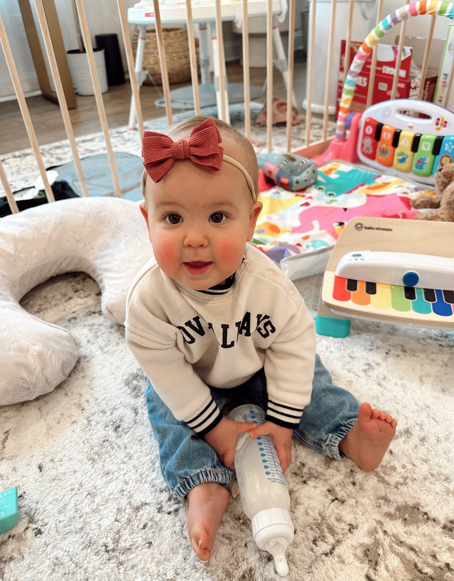 Baby girl outfit, Target baby outfit, gap baby jeans 

#LTKbaby