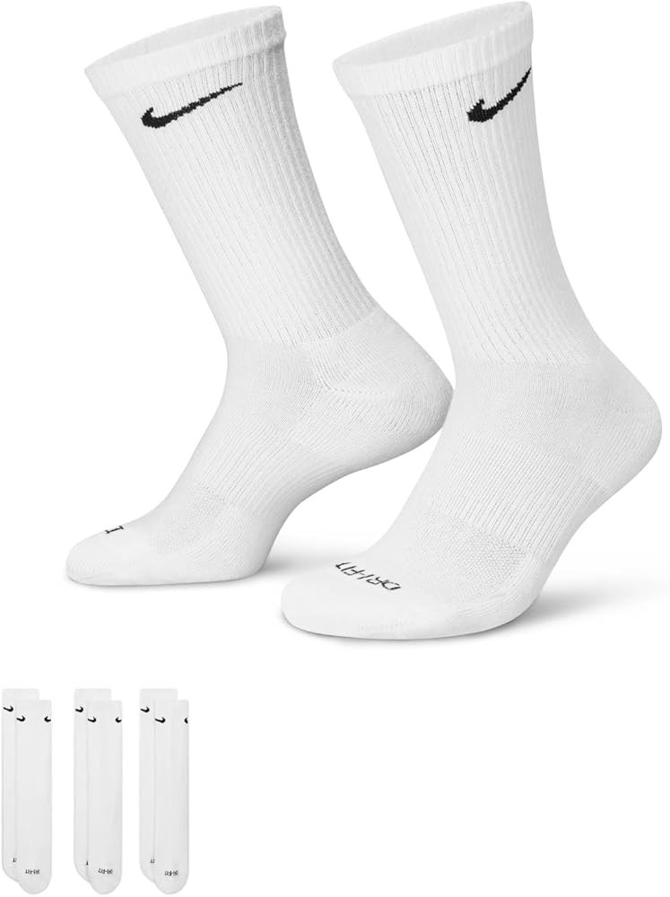 Nike Everyday Plus Cushion Crew Socks 3-Pair Pack | Amazon (US)