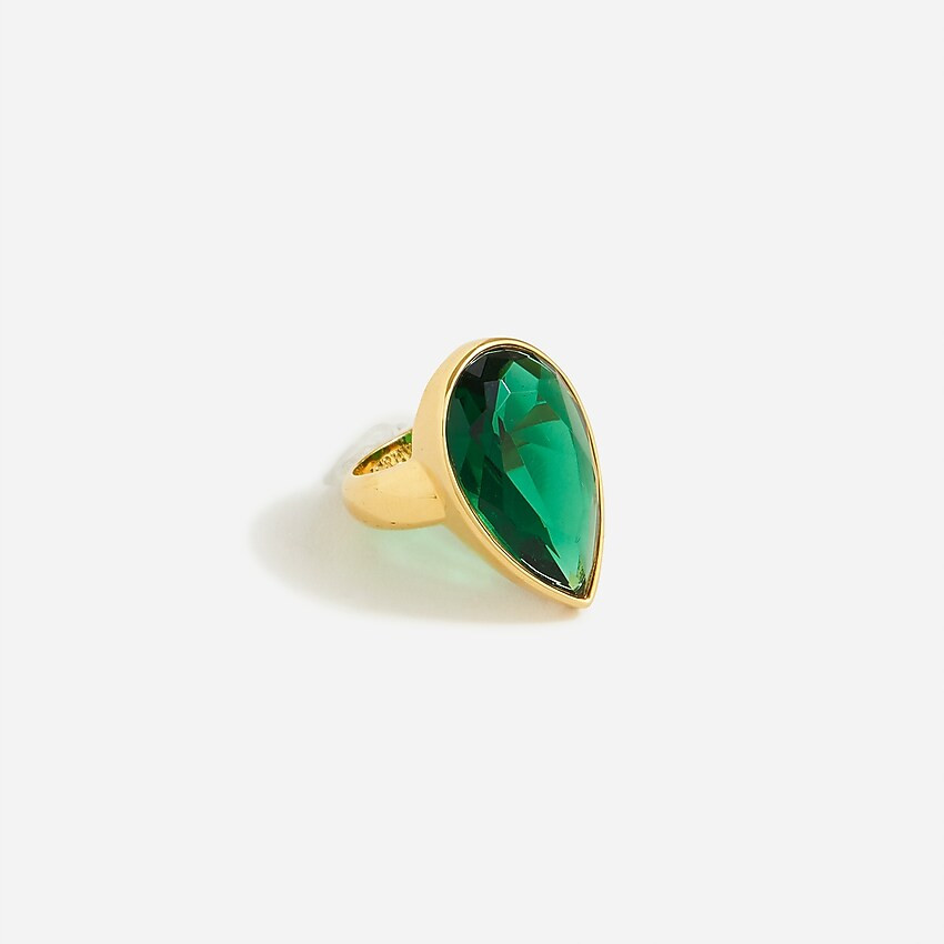 Pear-shaped cocktail ring | J. Crew US