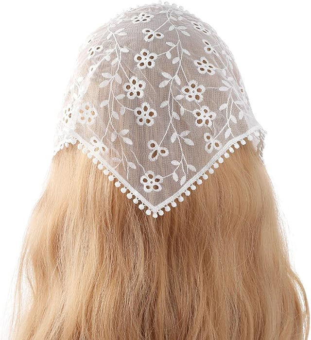Floral Hair Scarf Headbands for Women Lace Hair Bandannas Headbands Hairband Triangle Head Scarf ... | Amazon (CA)