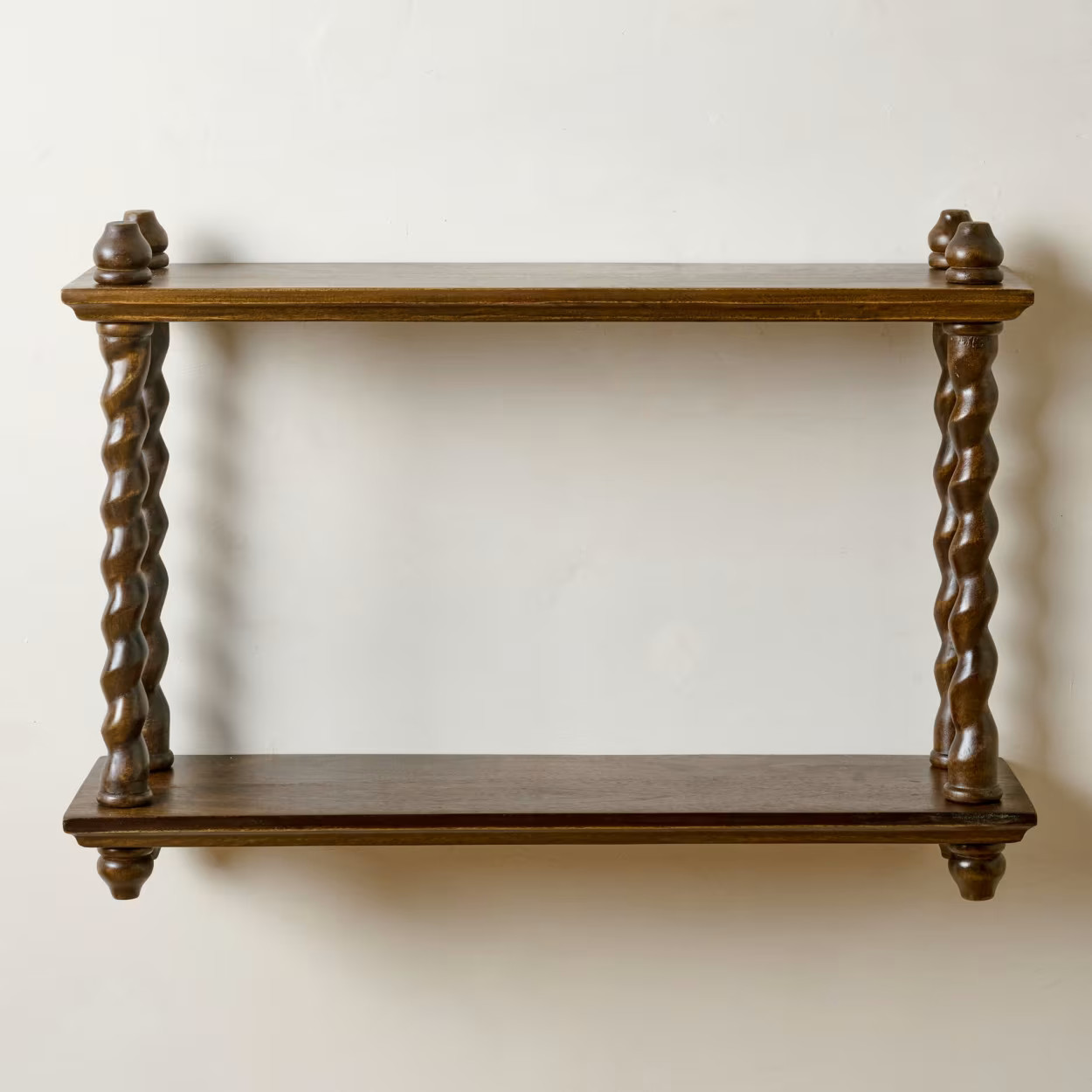 Barley Twist Wooden Shelf | Magnolia
