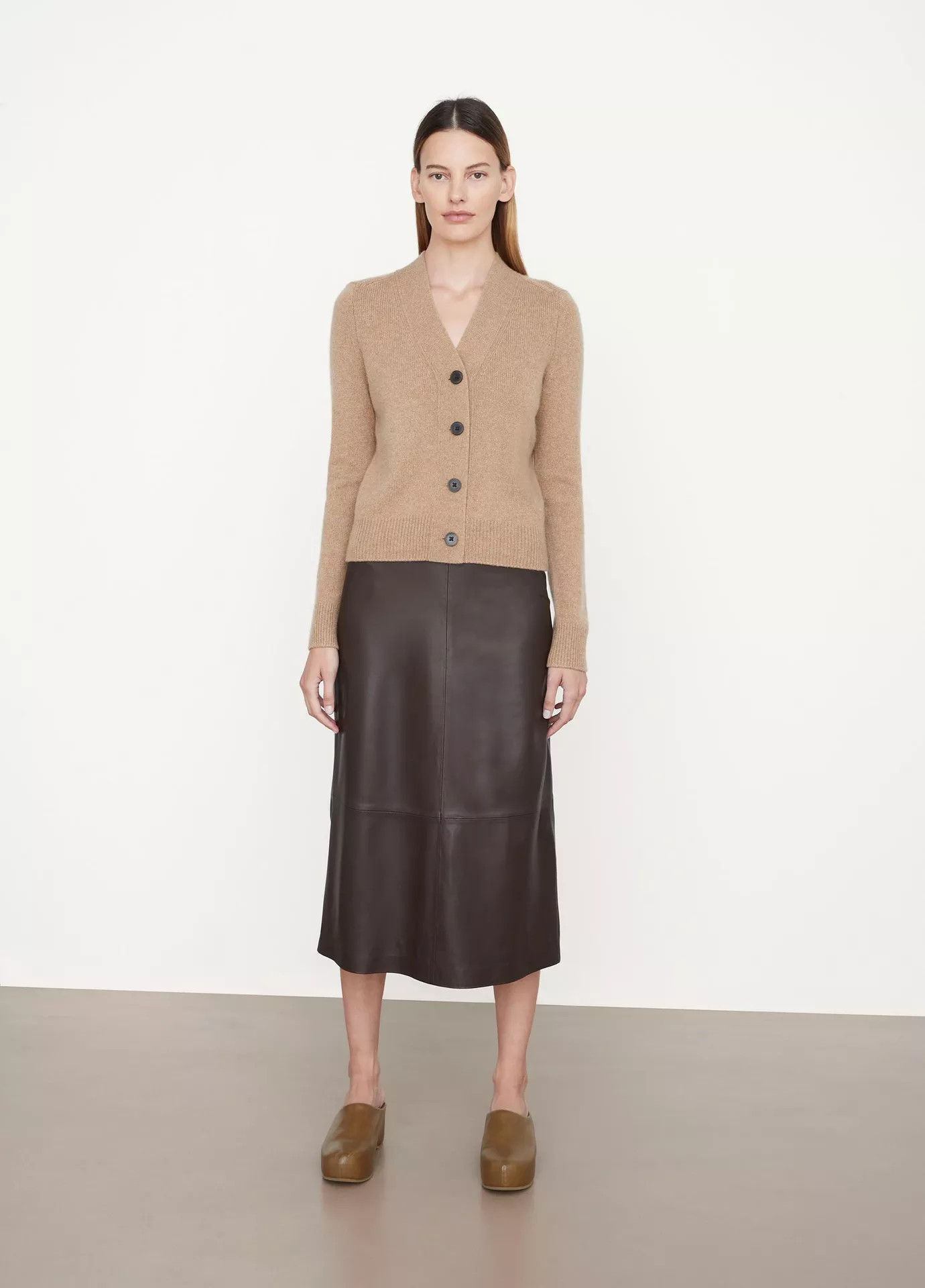 Cashmere Shrunken Button Cardigan | Vince LLC