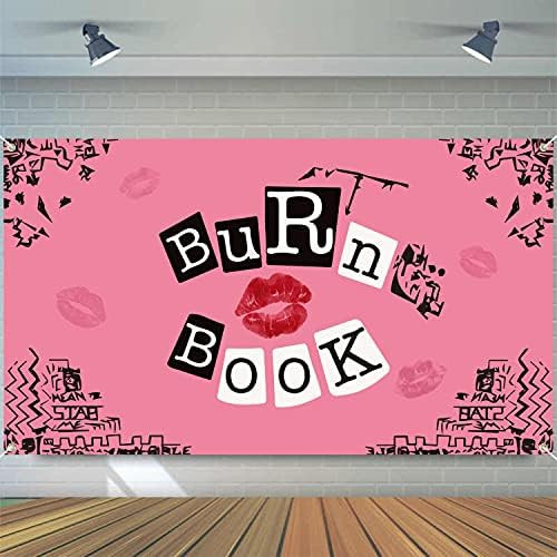 Unbess Mean Girls Party Backdrop Banner Hot Pink Burn Book Photography Background Posters for Room Y | Amazon (US)