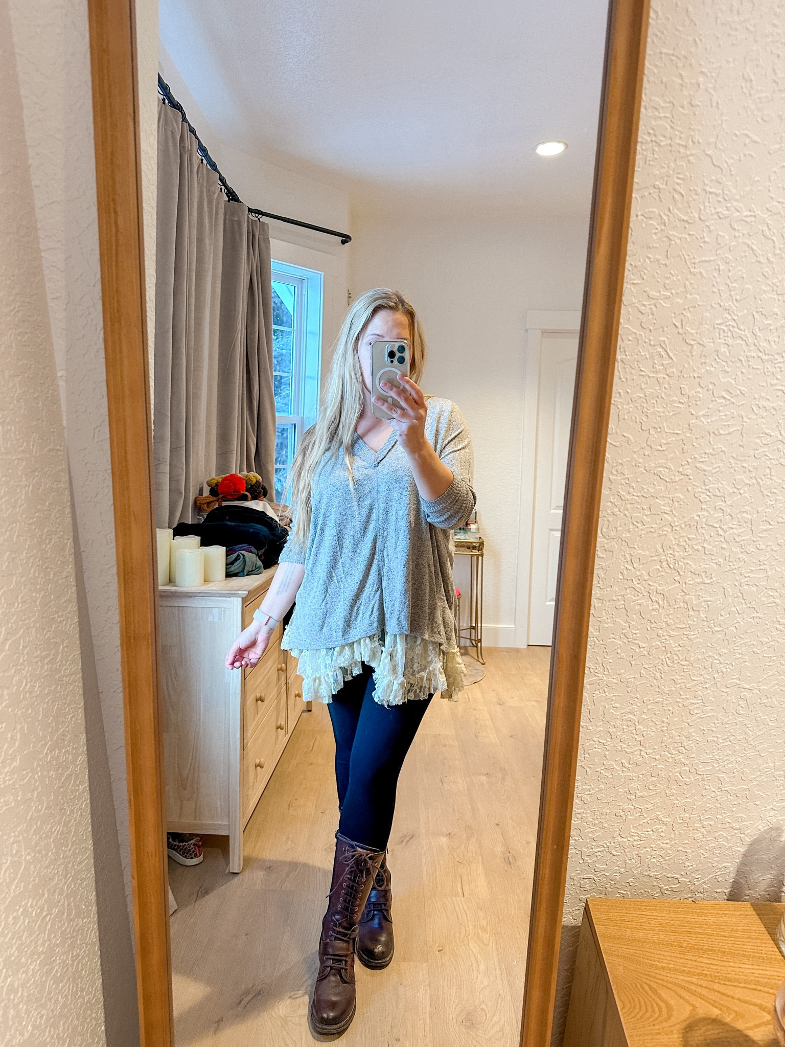 Cleaned out my closet yesterday but this outfit is a keeper! Wool leggings keep you warm and are breathable! 

#LTKstyletip #LTKmidsize