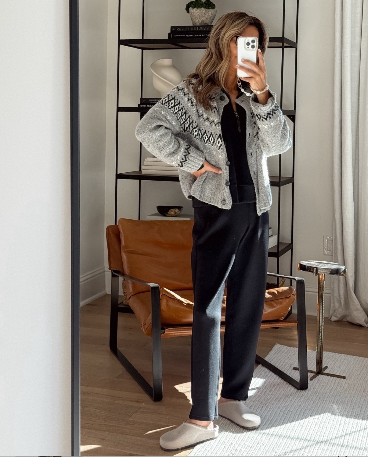 -Fair Isle cardigan sz Small has an oversized fit 
-Spanx new longer slim leg pant, zip-up 
Discount Code Fashionedlifexspanx 


#LTKHoliday #LTKActive #LTKOver40