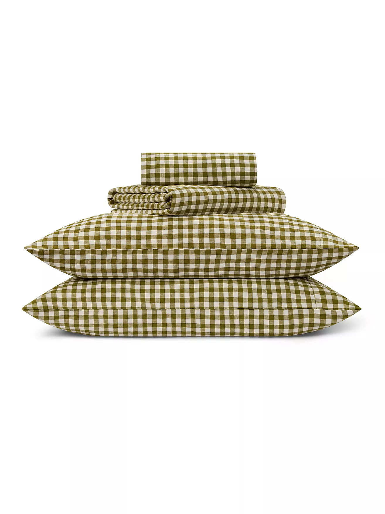 Piglet in Bed Linen Blend Gingham Sheet Set | Anthropologie (US)