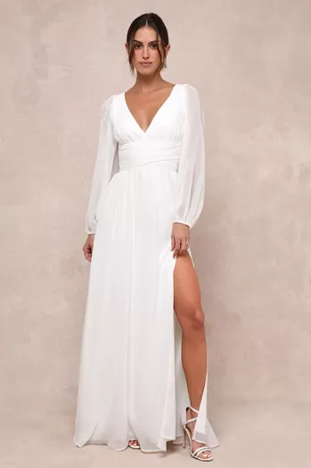 Love All of Me Champagne Satin Maxi Dress