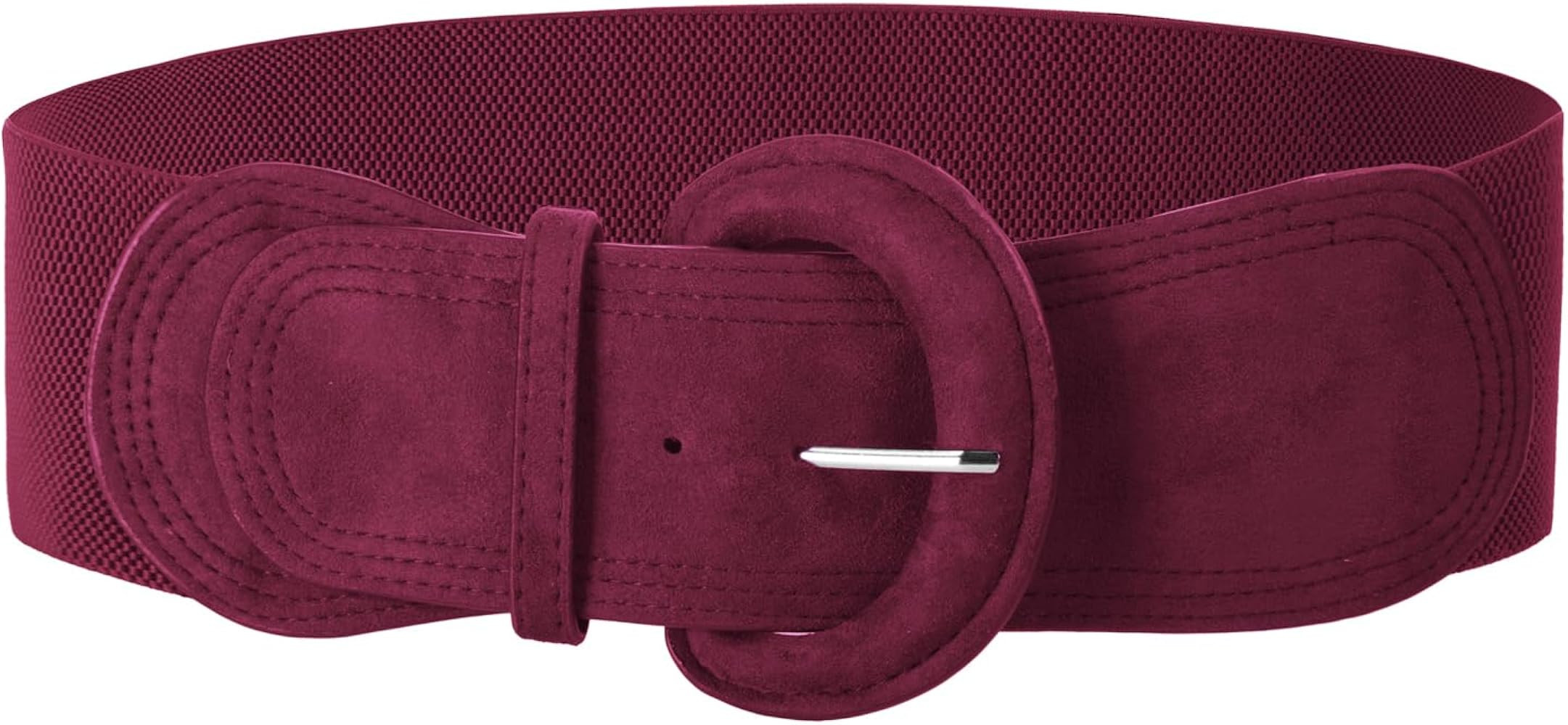 GRACE KARIN Women's Suede Elastic Belt Wide Stretchy Belt Vintage Chunky Buckle Belts S-XXL | Amazon (US)