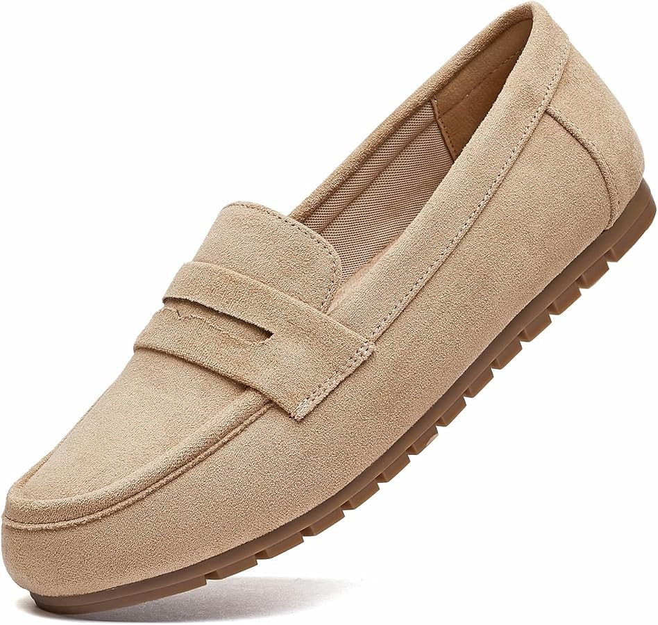 Loafers for Women Comfortable Business Casual Shoes Womens Dressy Slip On Office Work Flats Shoes | Amazon (US)