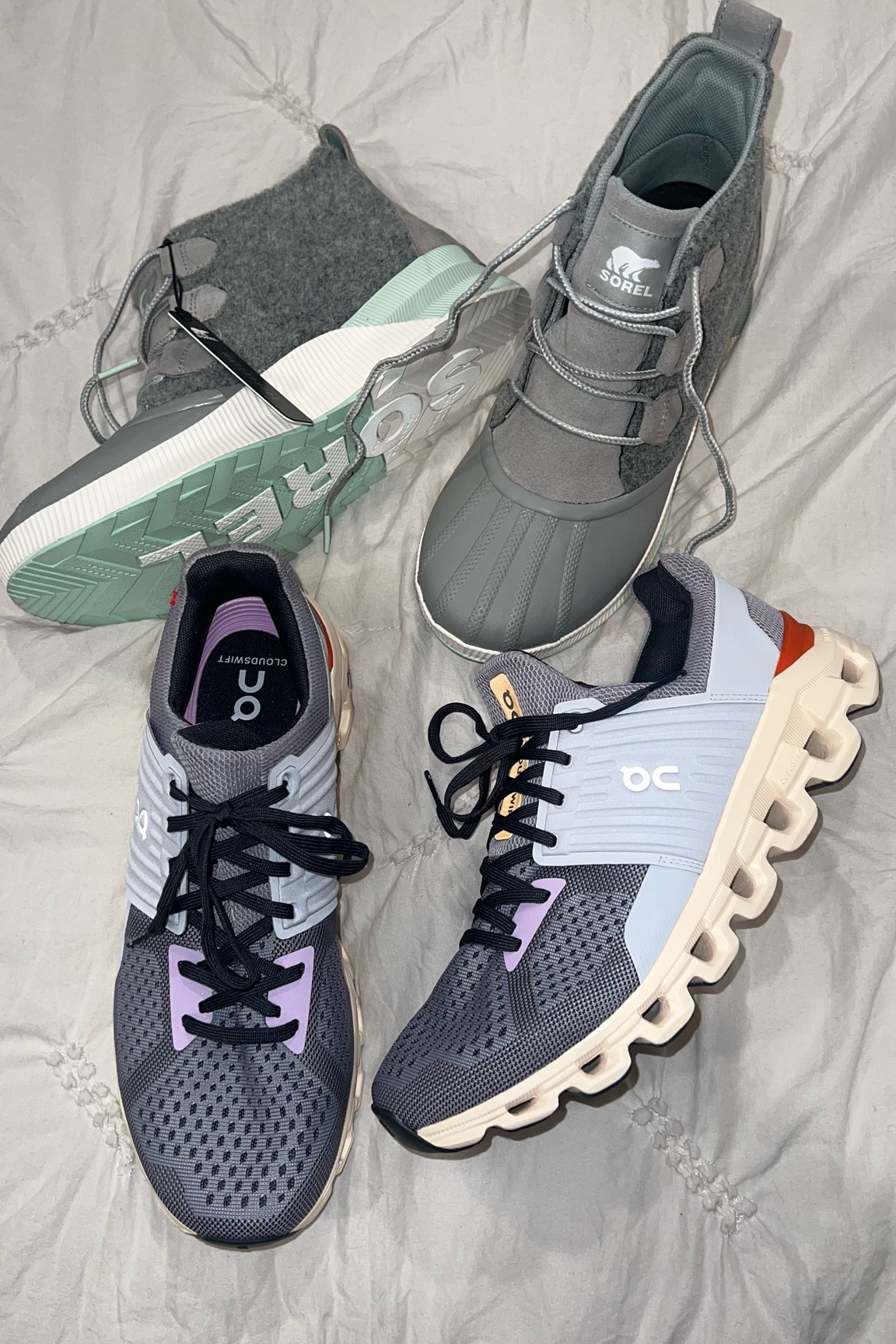 Sorel booties, winter fashion, ON Clouds, running shoes

#LTKSeasonal