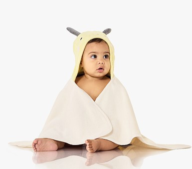 Bunny Critter Baby Hooded Towel | Pottery Barn Kids