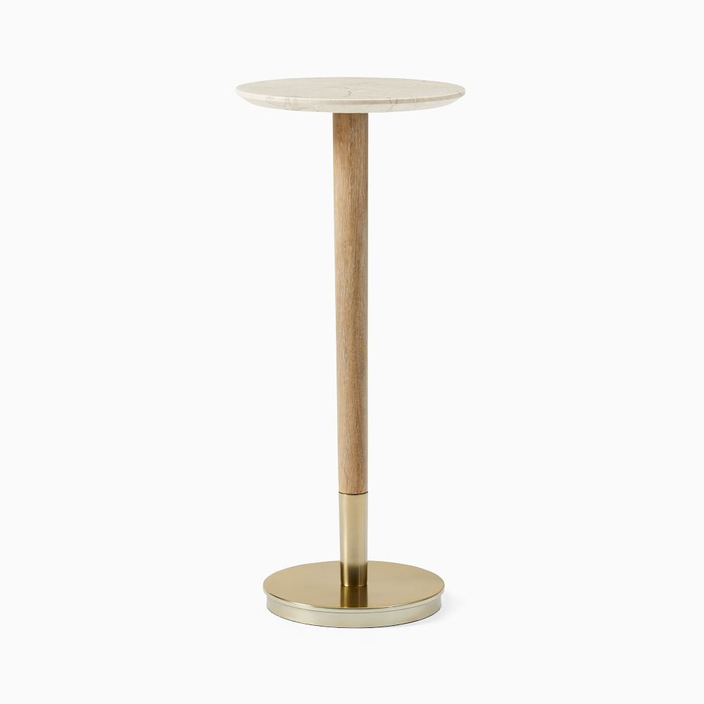 Mid-Century Marble Drink Table (9.5") | West Elm (US)