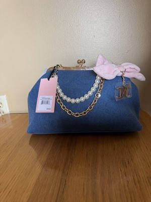 Juicy Couture Medium Washed Denim Fashion Items Charm Haus Frame Clutch NWT | eBay | eBay US