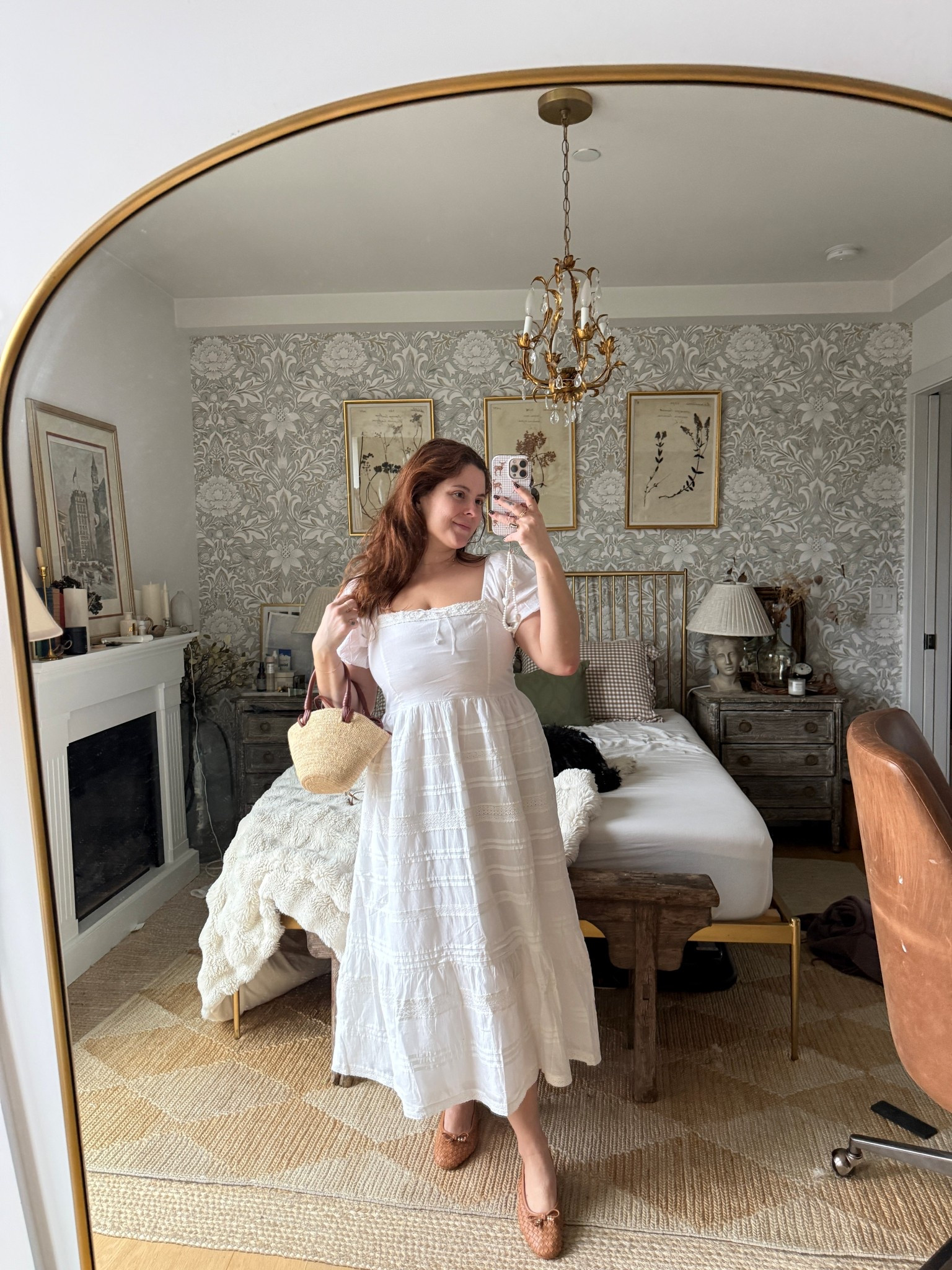 Abercrombie Emerson dress 
Sezane basket bag
Steve Madden raffia leather flats

#LTKSpringSale #LTKMidsize #LTKmomlife