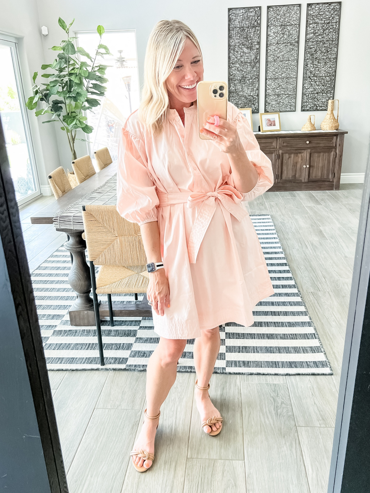 Love this light pink dress with tan sandals. Dress runs big make sure to size down. Use code Jenny10 for 10% off. In an extra small. Summer dresses summer dress.

#LTKstyletip #LTKSeasonal #LTKshoecrush