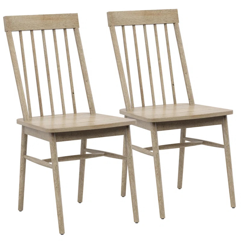 Aubern Solid Wood Slat Back Side Chair | Wayfair North America