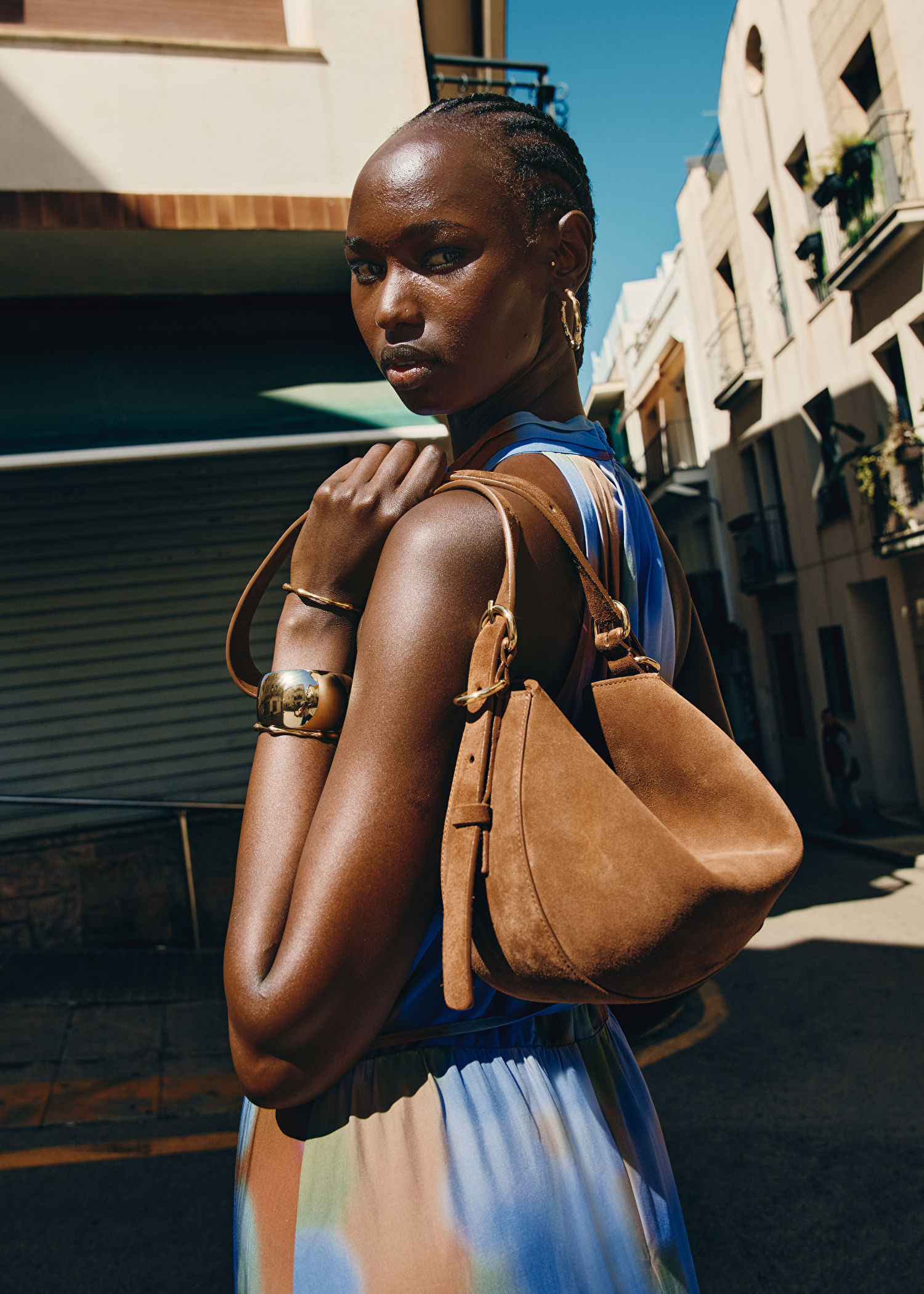 Sac porté épaule en daim | & Other Stories (DE + FR)