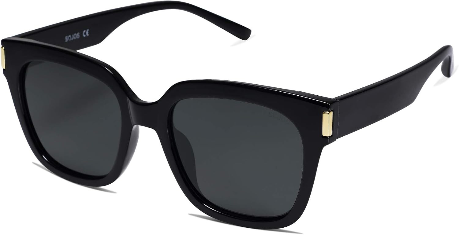 SOJOS Polarized Sunglasses for Women Men Trendy Square Large Sun Glasses SJ2149 | Amazon (US)