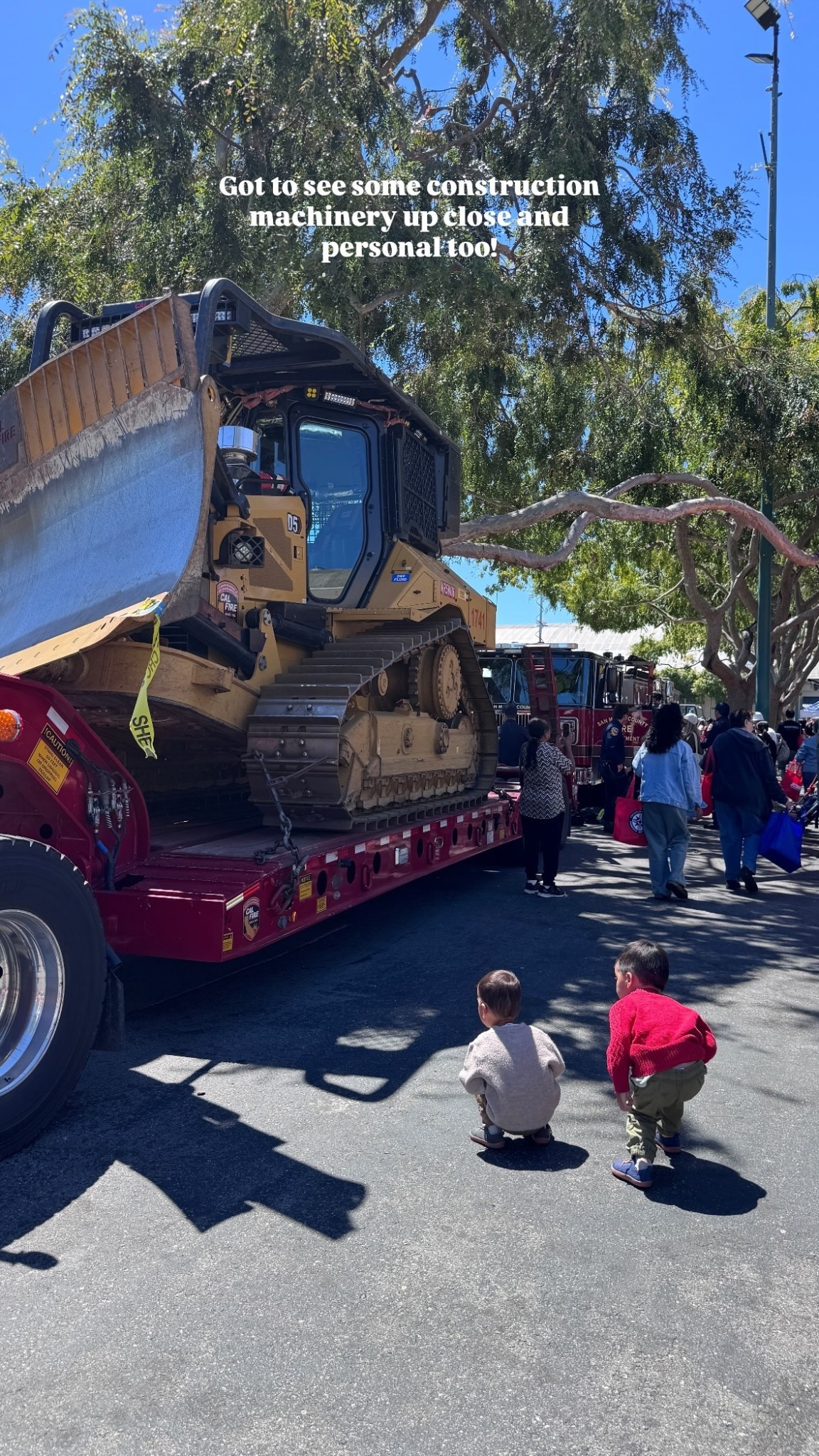 Got to see some construction machinery up close and personal too!

#LTKBaby #LTKFamily #LTKKids