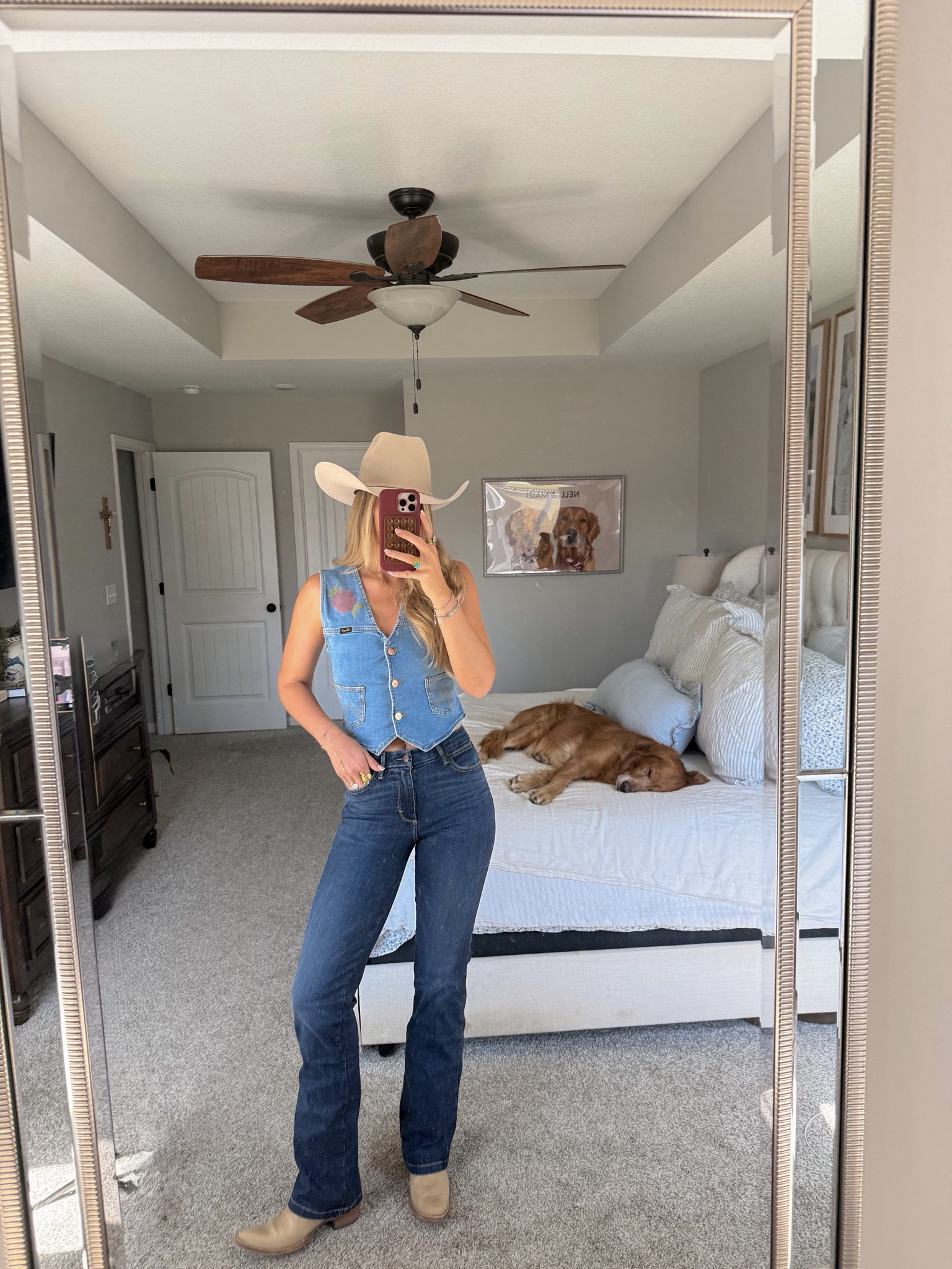 size 26/36 in jeans, xs in vest - i can’t link hat but i linked similar :) code KIRA for boots

#LTKTall #LTKootd #LTKFestival