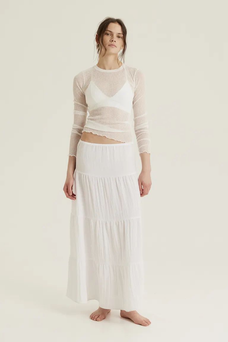 Tiered maxi skirt | H&M (UK, MY, IN, SG, PH, TW, HK)