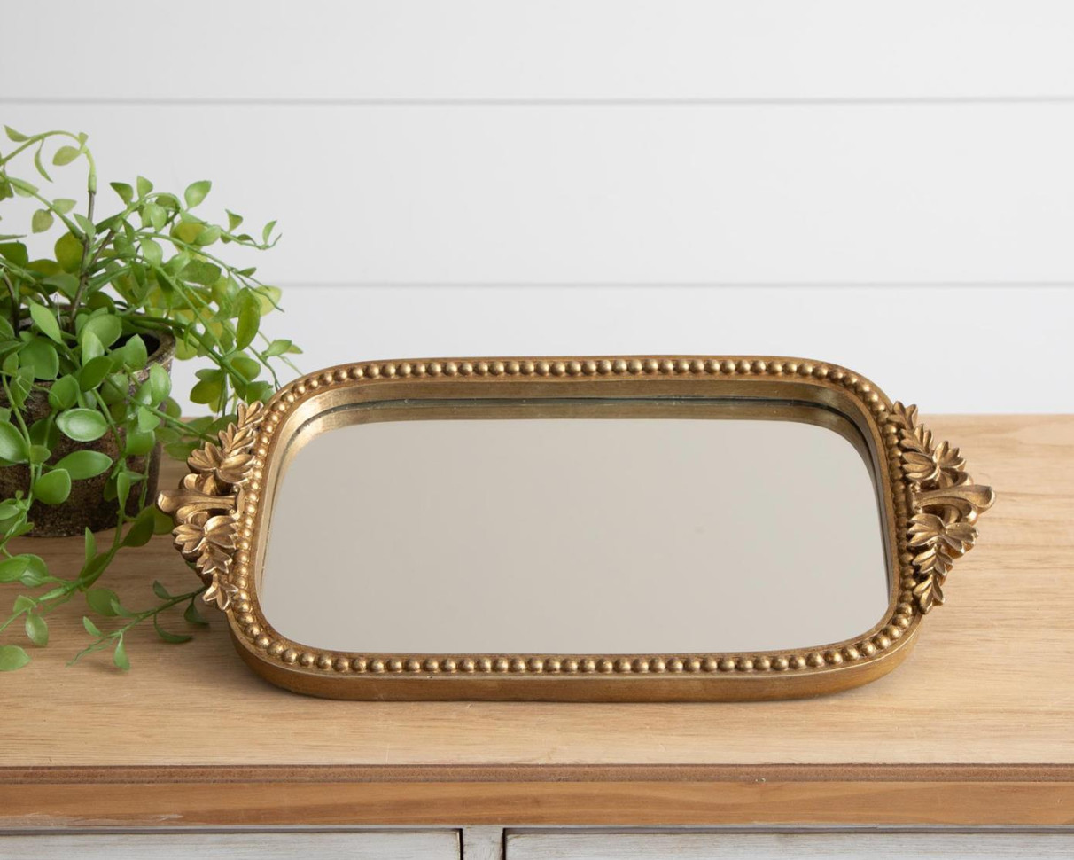 Antique Inspired Mirror Tray | Fiddle & Fig
