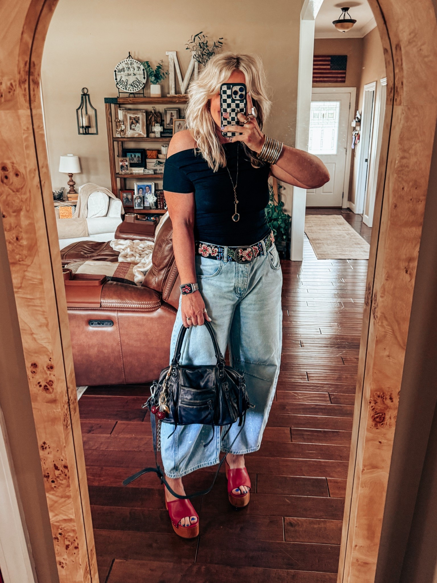 My outfit to go watch my daughter be inducted into the honor society at the 
U of A nursing school. 
Top - M
Jeans - sized down one 
Belt - M
Sandals - true to size 


#LTKSeasonal #LTKOver40 #LTKStyleTip