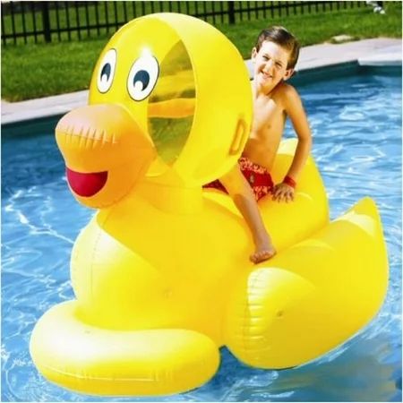 Kid's Inflatable Pool Floating Ride on Ducky | Walmart (US)