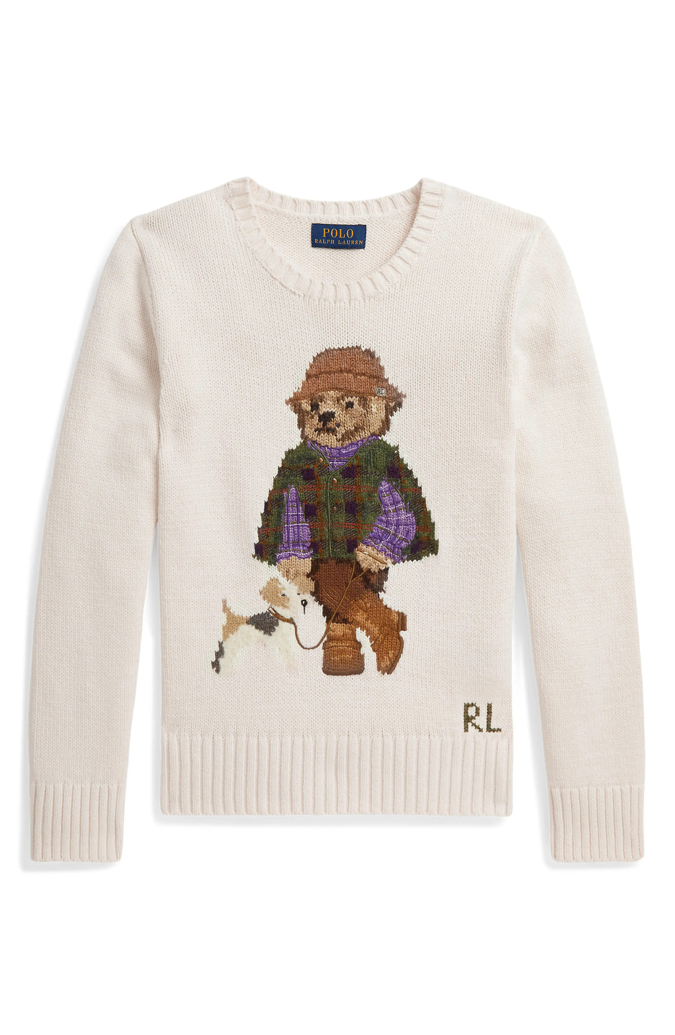 Kids' Polo Bear Cotton Sweater | Nordstrom