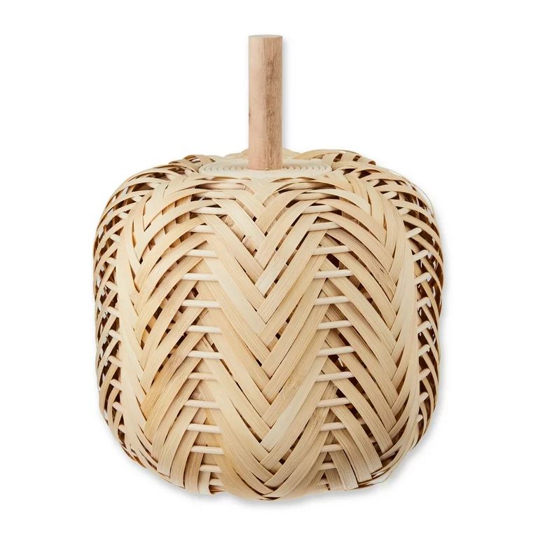 Harvest Woven Pumpkin Decoration, 15 in, by Way To Celebrate | Walmart (US)
