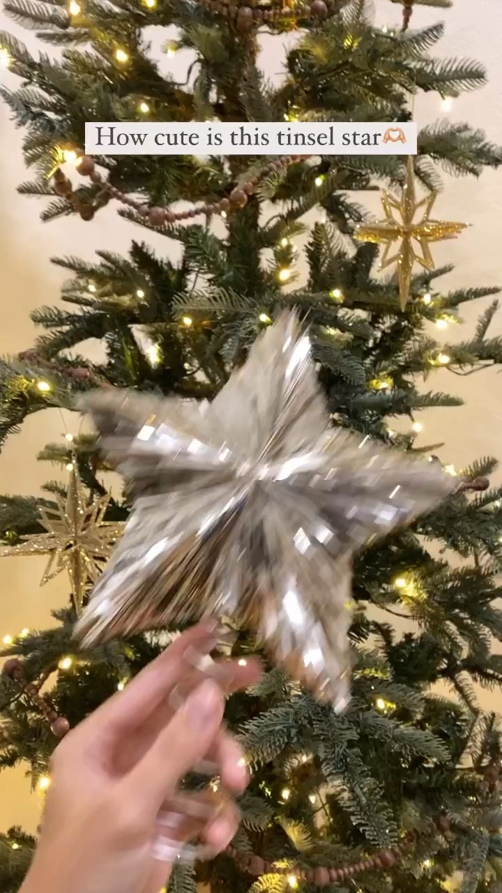 Tinsel tree topper🎄✨

#LTKHoliday #LTKunder50 #LTKhome