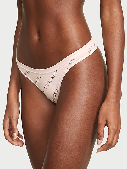 Stretch Cotton Thong Panty, Print, S - Women's Panties - Victoria's Secret | Victoria's Secret (US / CA )