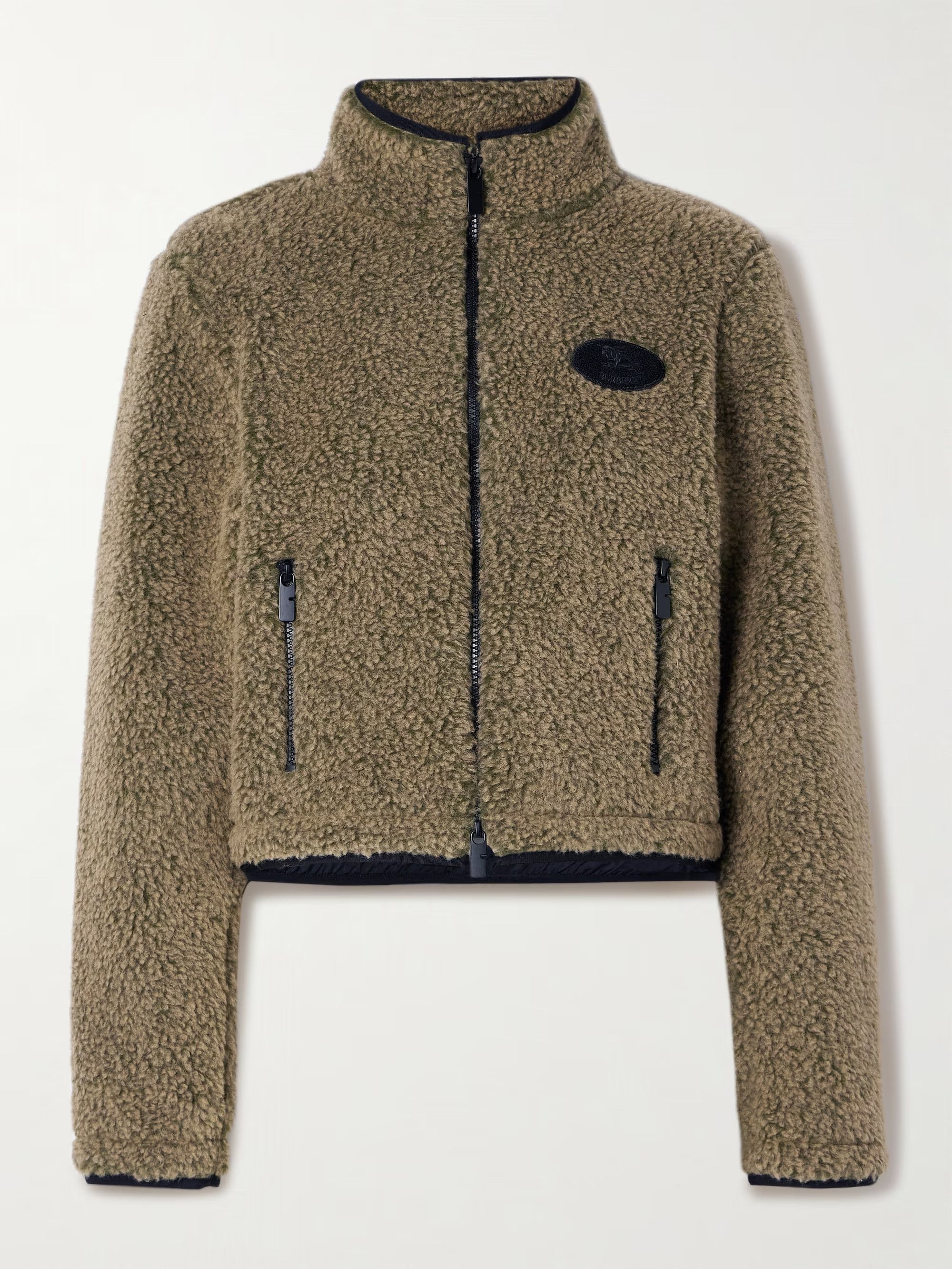 Appliquéd fleece jacket | NET-A-PORTER (US)