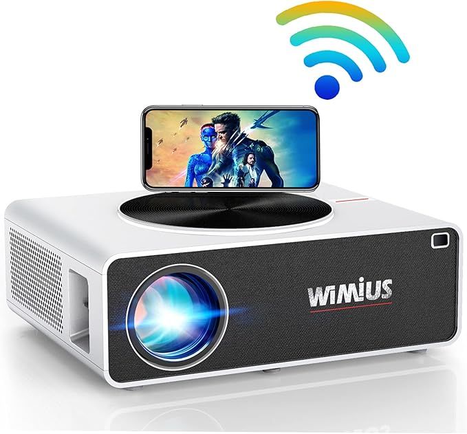 4K 5G WiFi Projector, WiMiUS Upgrade K3 Video Projector 340 ansi lumens Native 1920x1080 LED Proj... | Amazon (US)