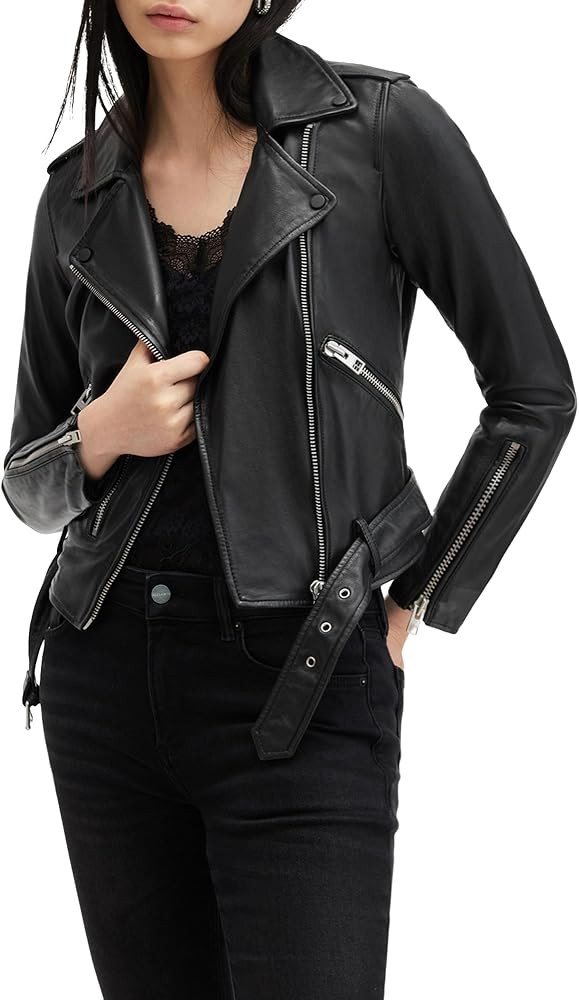 Women's Balfern Leather Biker Jacket | Amazon (US)