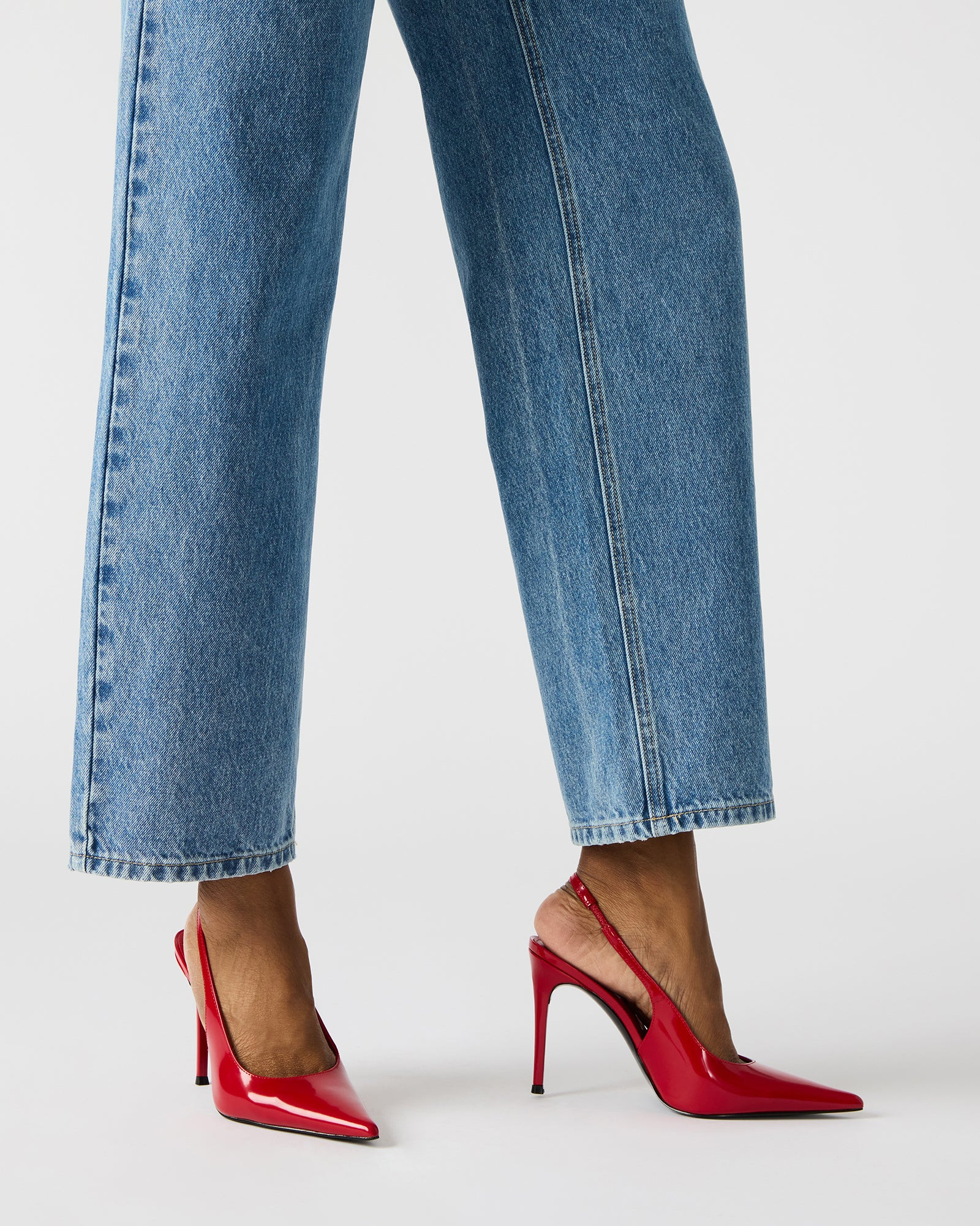 REYES Red Slingback Stiletto Pointed-Toe Pump Women's Heel | Steve Madden (US)