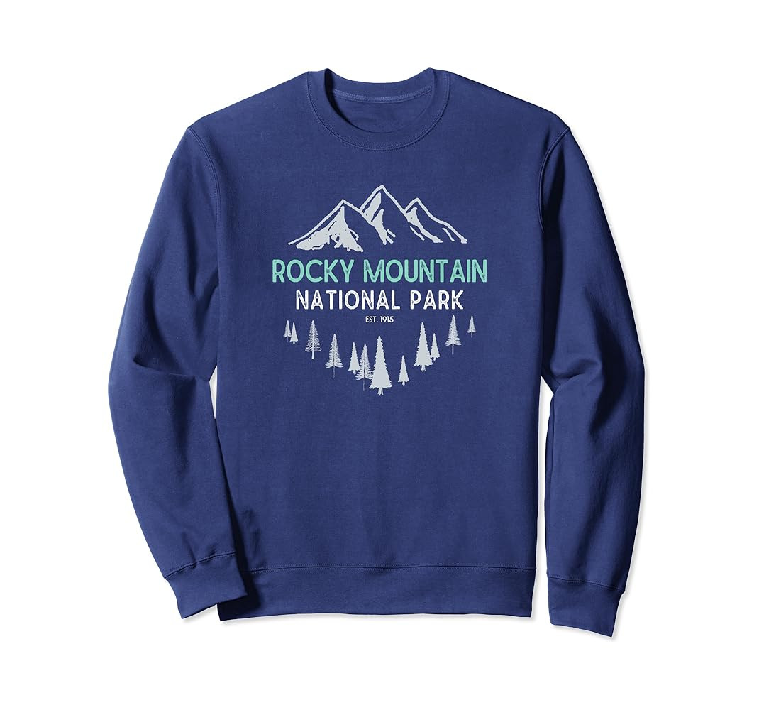 Rocky Mountain Vintage National Park Colorado Souvenir Sweatshirt | Amazon (US)