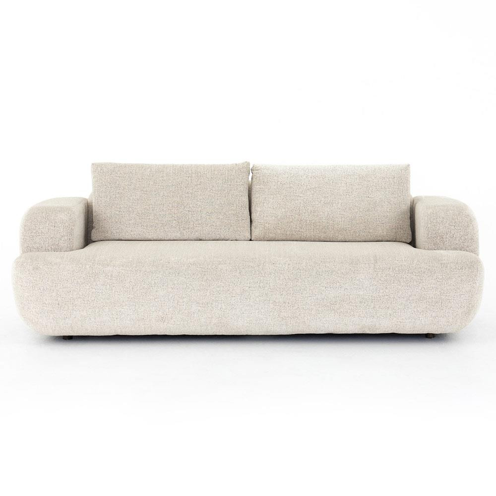 Rayne Modern Classic Cream Upholstered Sofa - 90" | Kathy Kuo Home
