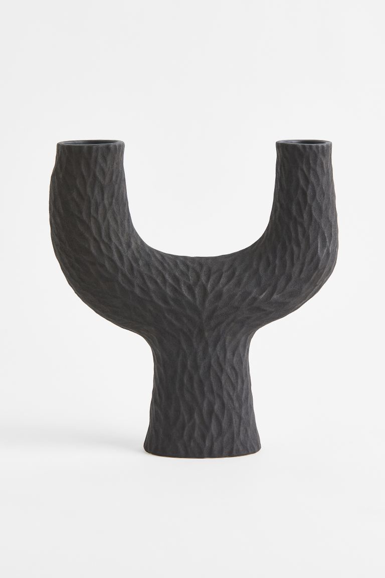 Stoneware Vase - Dark gray - Home All | H&M US | H&M (US + CA)
