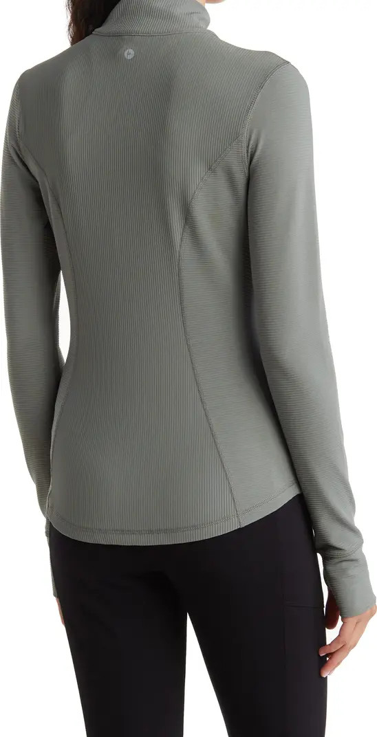 Interlink Thumbhole Zip Front Jacket | Nordstrom Rack