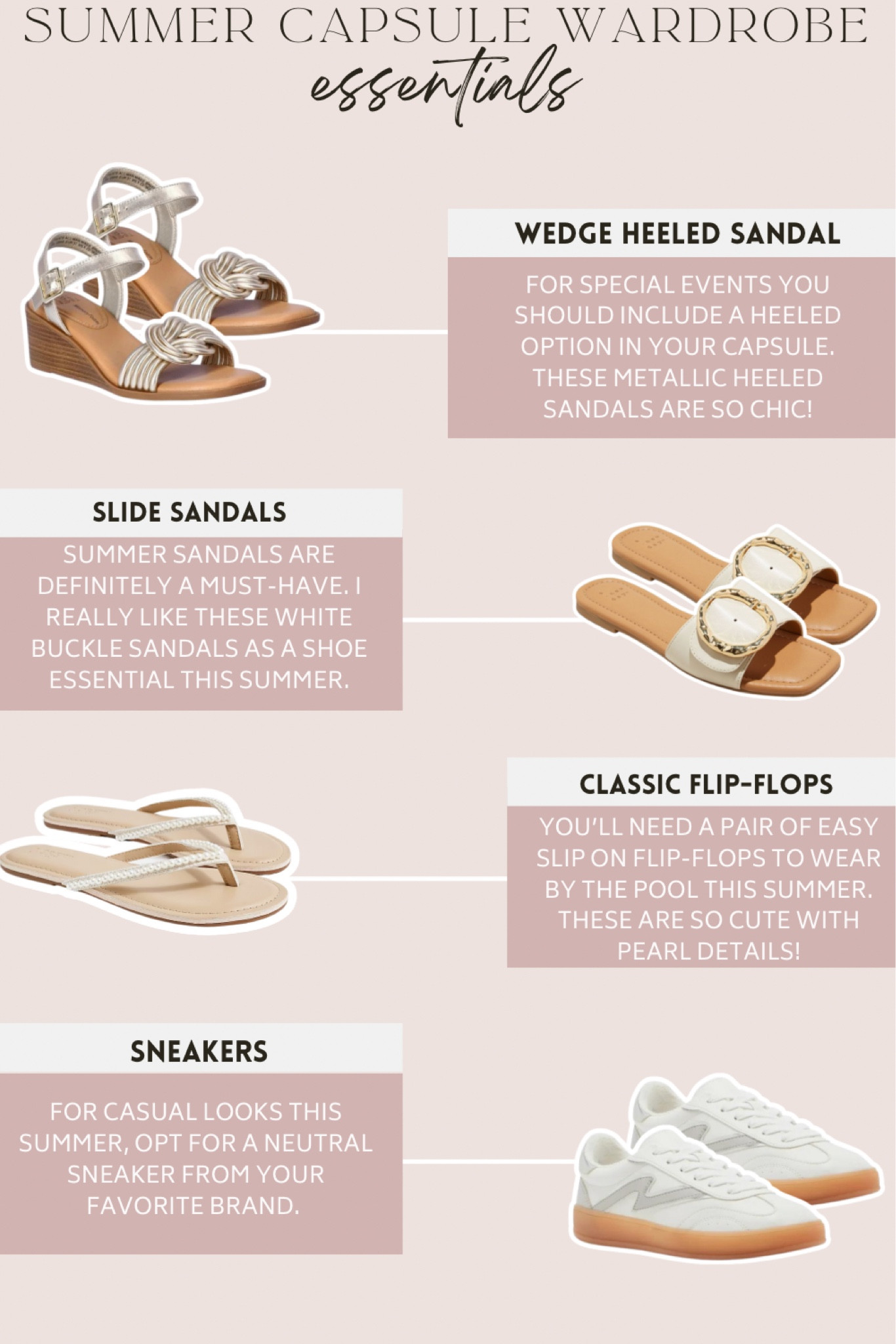 Summer capsule wardrobe 2024 shoes 

#LTKShoeCrush #LTKSeasonal #LTKFindsUnder50