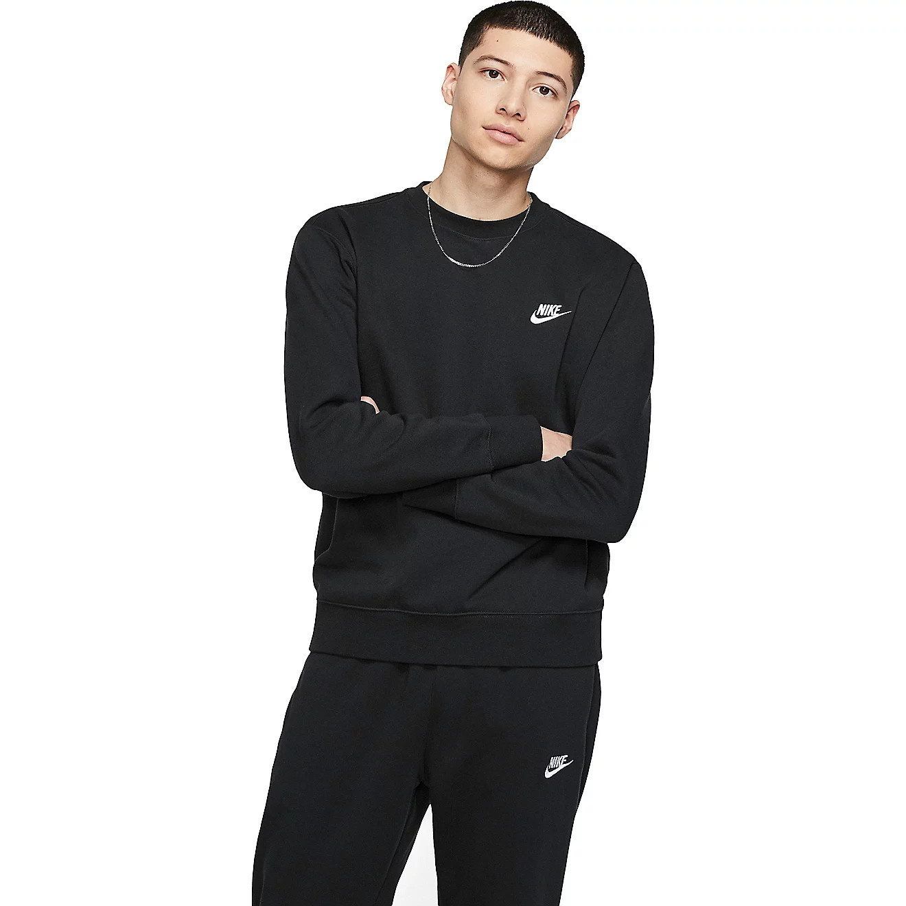 Nike Men's Sportswear Club Fleece Crew Pullover | Academy | Academy Sports + Outdoors