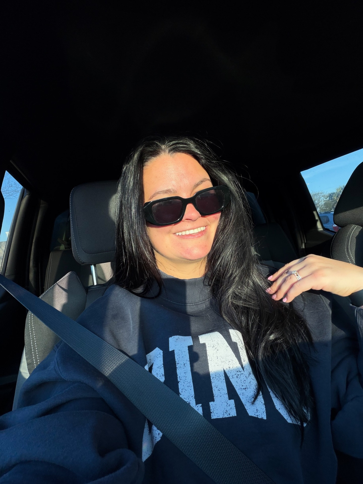 Titles I’m holding today: birthday girl 🥳 and passenger princess to the surprise birthday plans that Ben is driving us to (you guys I’m sooo excited)!! 🥰🎉💕