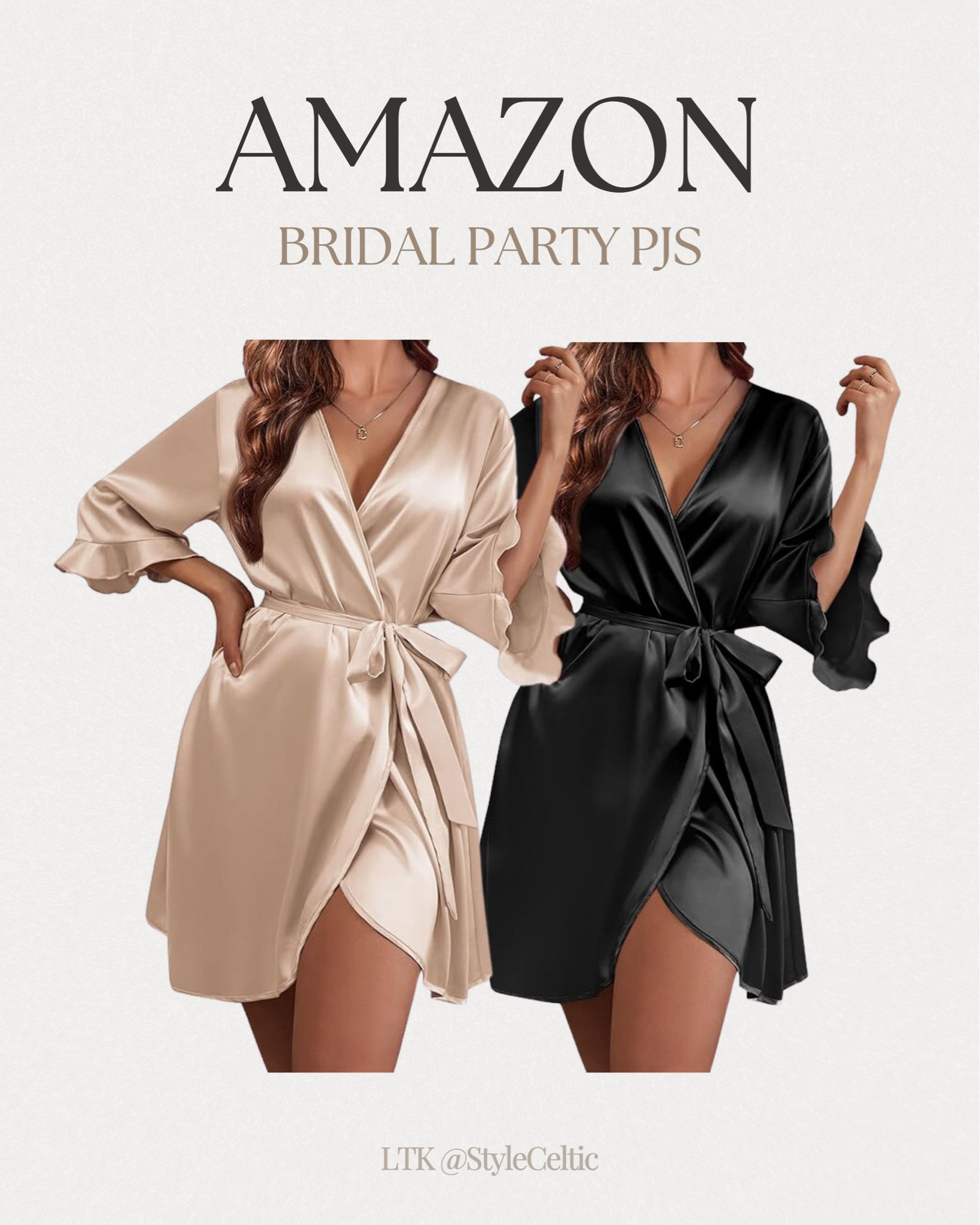 Amazon Silk Bridal Party PJs / Satin Robes ✨
.
.
Amazon wedding, Amazon bridal party, Amazon wedding finds, bridesmaids robes, bridesmaid gifts, bridal party pajamas, wedding getting ready day, wedding day must haves, comfy robes, dressy robes, bridesmaid robe, brown robes, black robes, white robes, silk robes, skims robe dupe, skims dupes, bridesmaid proposal boxes, bridal party gifts, bachelorette gifts, wedding gifts, Christmas gifts, gift guide, gifts for her, friend gifts 

#LTKFindsUnder50 #LTKGiftGuide #LTKWedding