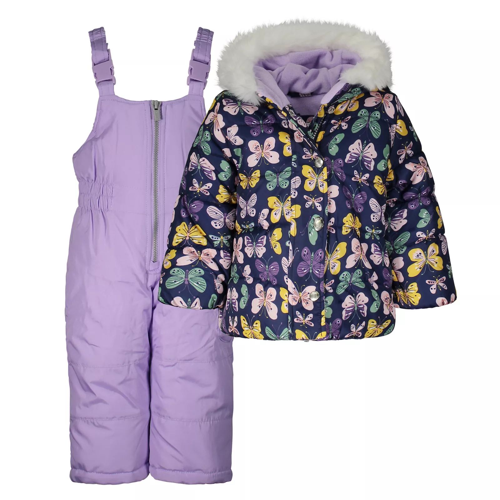 Baby Girl Carter's Butterfly Print Snowsuit, Infant Girl's, Size: 18 Months | Kohl's