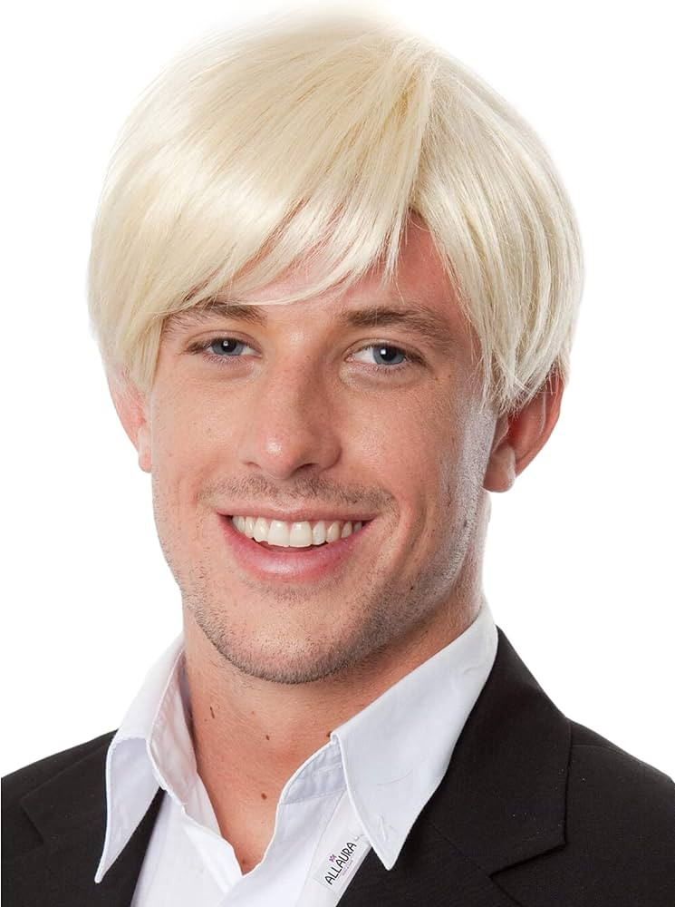 ALLAURA Blonde Ken Wig Men Short Wig Karate Kai Blonde Wig Jeffrey Dahmer Blonde Wigs for Cobra K... | Amazon (US)